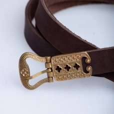 Medieval belt set, England, the end of 15th century, brown image-1