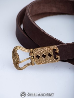 Medieval belt set, England, the end of 15th century, brown