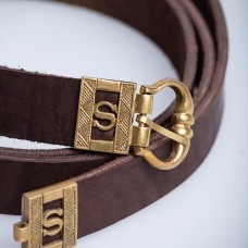 "S" Medieval belt, brown image-1