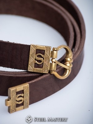 "S" Medieval belt, brown