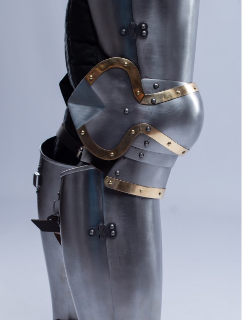 Plate legs armor in style of Chuburg 14th-15th c.  Plate armor