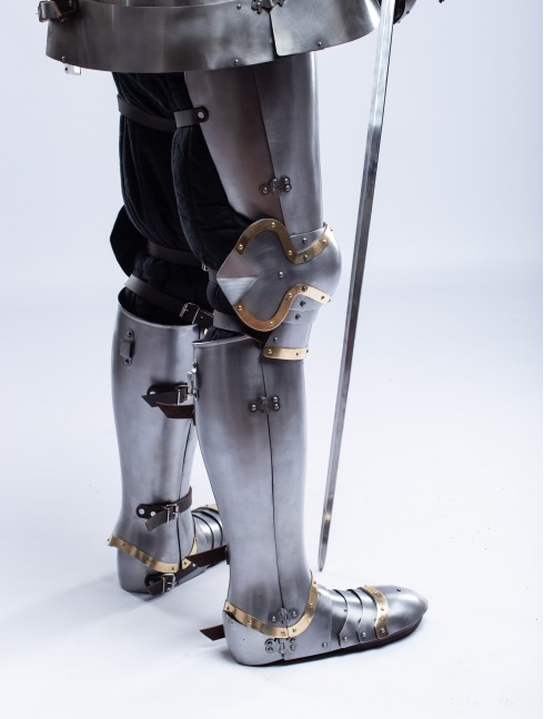 Plate legs armor in style of Chuburg 14th-15th c.  Plate armor