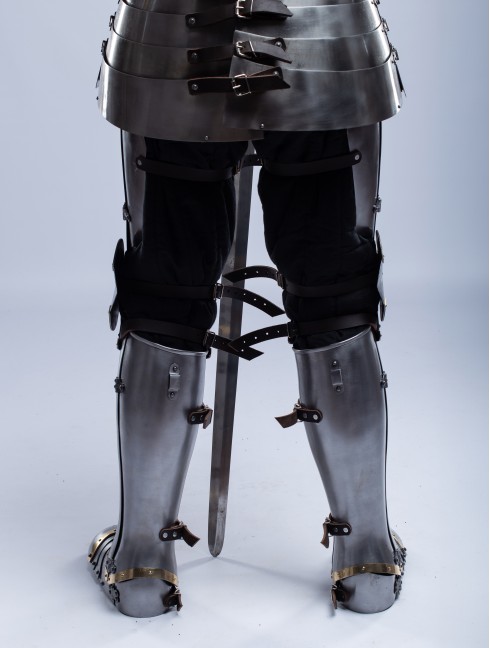 Plate legs armor in style of Chuburg 14th-15th c.  Plate armor