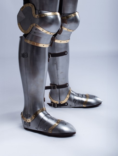 Plate legs armor in style of Chuburg 14th-15th c.  Plate armor