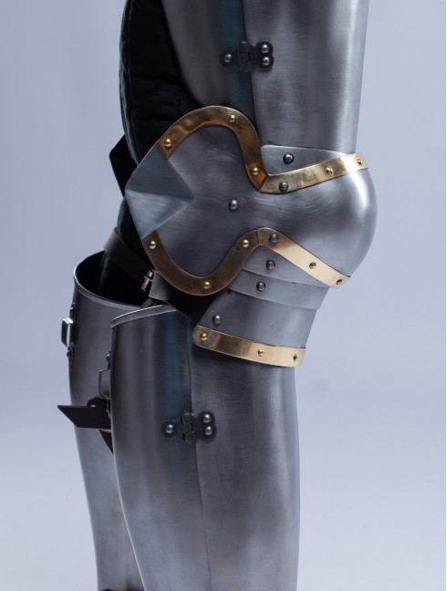 Plate legs armor in style of Chuburg 14th-15th c.  Plate armor