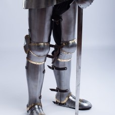 Plate legs armor in style of Churburg 14th-15th c.  image-1