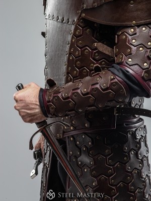 Star fantasy leather bracers 