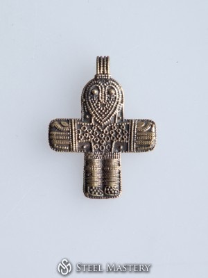 Crucifix from grave 660 at Birka, Uppland, Sweden.