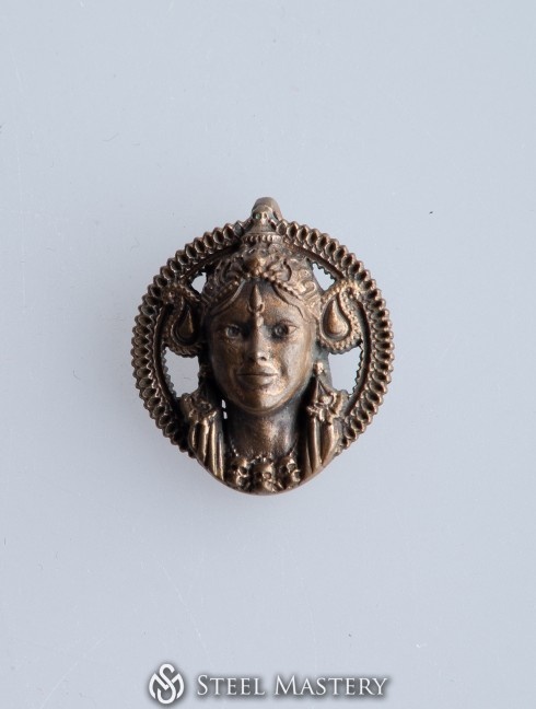 The Goddess Durga brass pendan Categorías antiguas