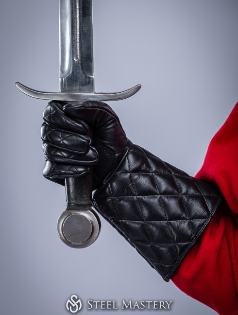 "MIDNIGHT" leather gloves  Plattenrüstungen