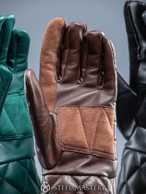 "MIDNIGHT" leather gloves  Plattenrüstungen