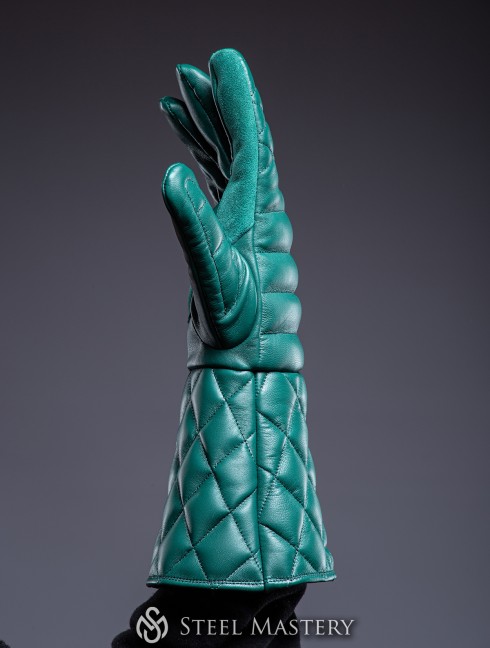 "MIDNIGHT" leather gloves  Plate armor