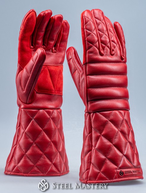 "MIDNIGHT" leather gloves  Armadura de placas