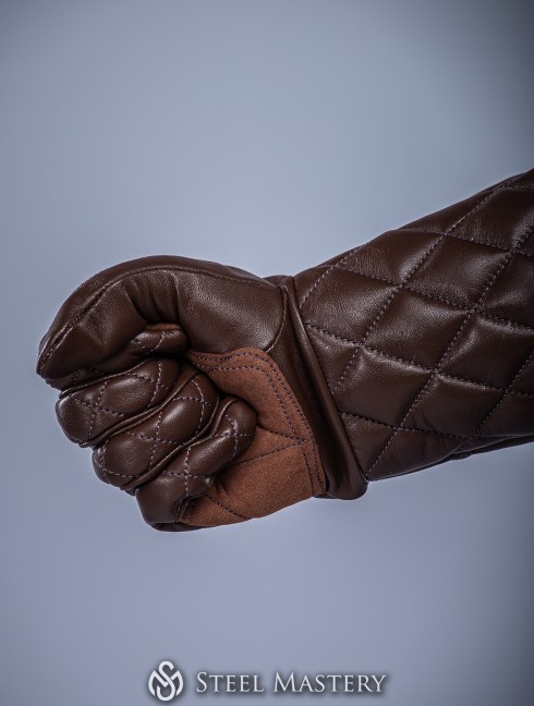 "MIDNIGHT" leather gloves  Plattenrüstungen