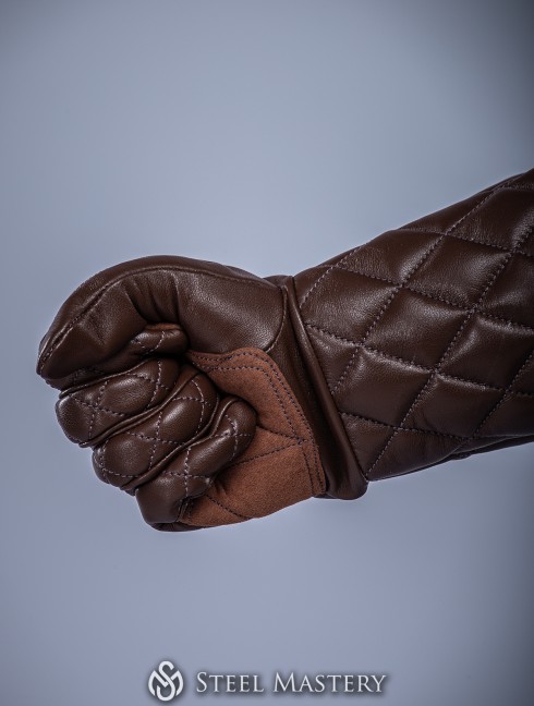 "MIDNIGHT" leather gloves  Armadura de placas
