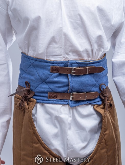 soft light blue belt XS size  Armadura acolchada preparada