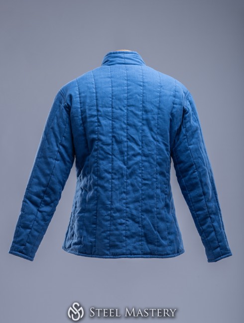 XL size royal blue gambeson  Armures gambisonnées prêtes-à-porter