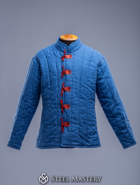 XL size royal blue gambeson  Ready padded armour