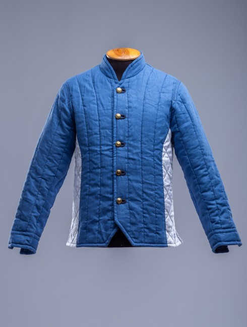 Light blue linen jacket M, L size  Armures gambisonnées prêtes-à-porter