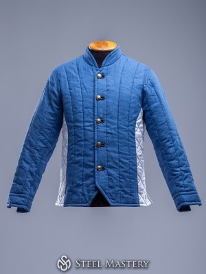 Light blue linen jacket M, L size  Armures gambisonnées prêtes-à-porter