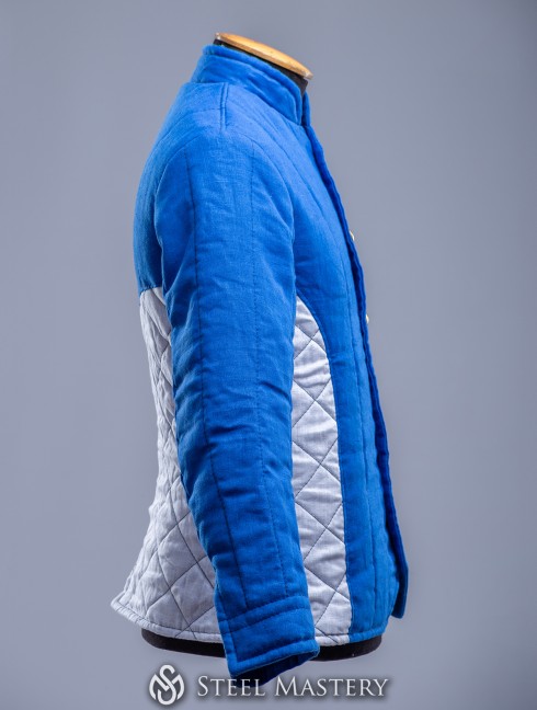 Royal blue jacket  Armures gambisonnées prêtes-à-porter