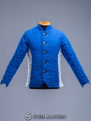 Royal blue jacket  Armures gambisonnées prêtes-à-porter