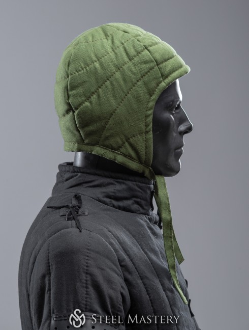 Padded linen cap for helmet  Ready padded armour