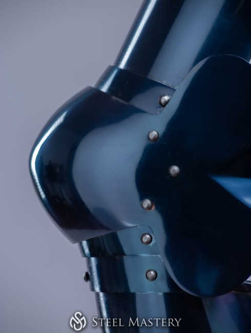 Knightly plate arms of the 14th century with Elbow Caps IN STOCK  Prêt à expédier