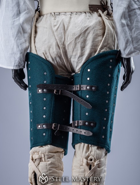 DARK GREEN WOOLEN THIGH PROTECTION XL SIZE IN STOCK  Listo para enviar