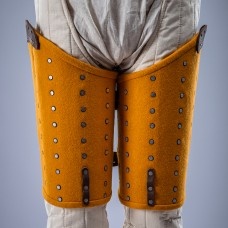 YELLOW WOOLEN THIGH PROTECTION M SIZE IN STOCK  image-1
