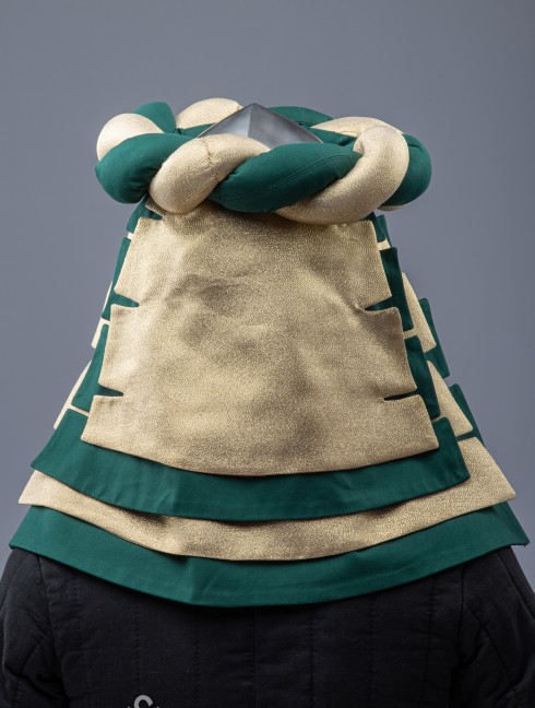 Medieval helmet wreath, Bourrelet decoration for helmet Kopfbedeckungen