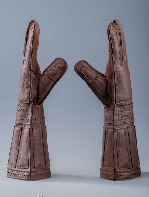 "Vanguard" Leather gloves  Armure de plaques
