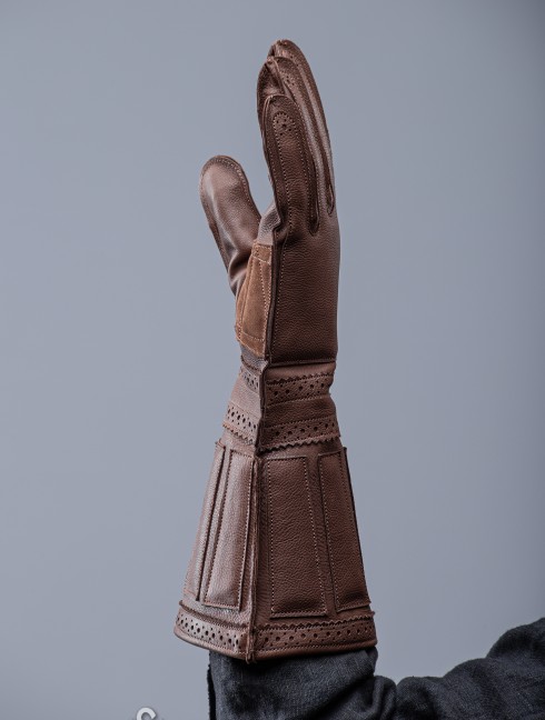 "Vanguard" Leather gloves  Armure de plaques
