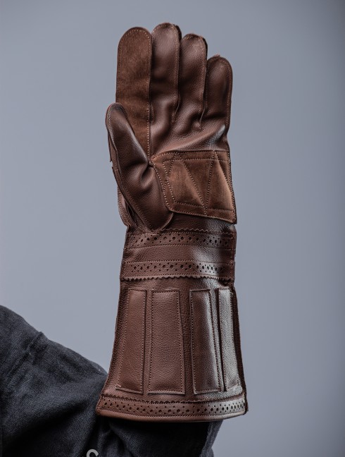 "Vanguard" Leather gloves  Armure de plaques