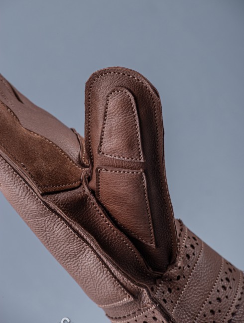 "Vanguard" Leather gloves  Armure de plaques