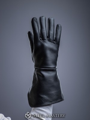 "SHADOW" leather gloves 