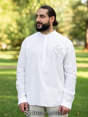 Men's half-placket shirt