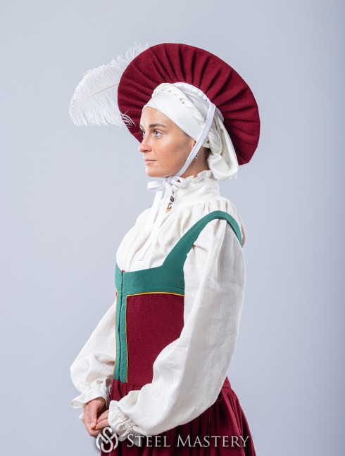 Landsknecht lady hat Kopfbedeckungen