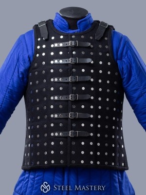 Black woolen brigandine 2XL-3XL size in stock Prêt à expédier
