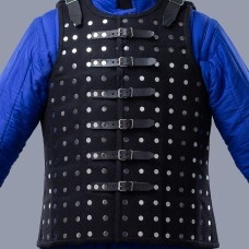 Black woolen brigandine 2XL-3XL size in stock image-1