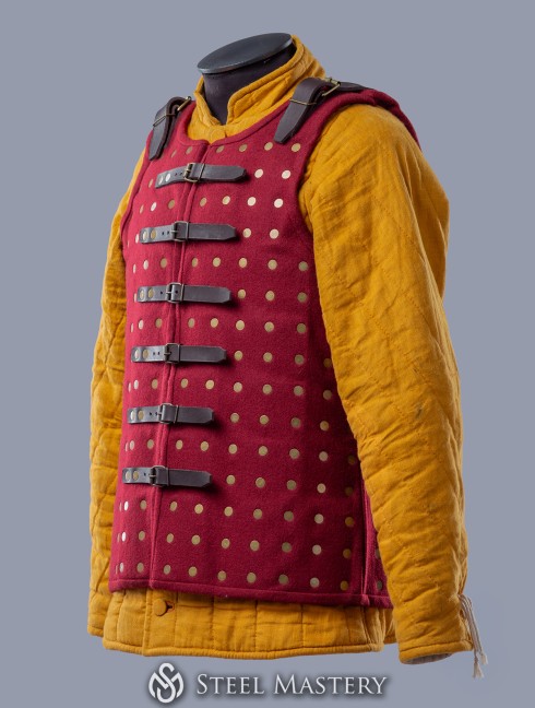 Chalkins brigandine in stock, wine red wool  Old categories