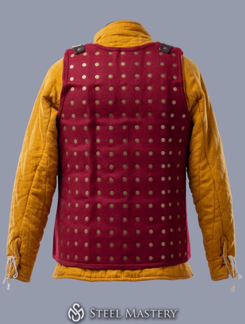 Chalkins brigandine in stock, wine red wool  Old categories