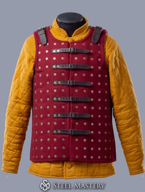 Chalkins brigandine in stock, wine red wool  Old categories
