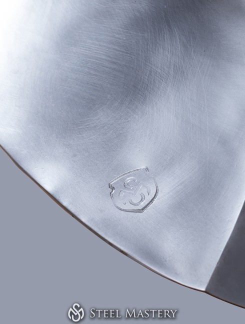 Early cabasset (chapel), cold-rolled steel 2 mm in stock