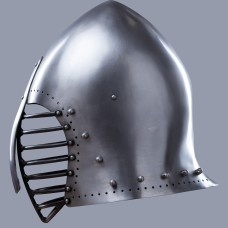 Helmet bascinet, cold-rolled steel 2 mm (12 ga) in stock image-1