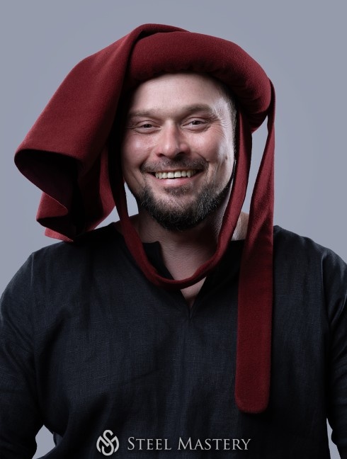 Kurzer Chaperon des 15. Jahrhunderts Kopfbedeckungen