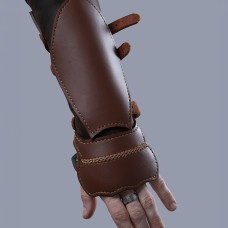 The Witcher: Cat School Leather Bracers image-1