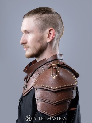 Der Hexer: Leder-Schulterplatten der Katzenschule