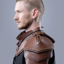 The Witcher: Cat School Leather Pauldrons image-1