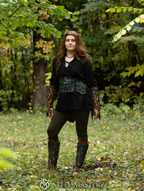 "Dryad" Leather Set — Woodland Guardian Armor Old categories